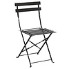 Bolero Black Folding Chair for Outdoor Use (Pack of 2)