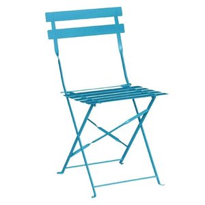 Bolero Blue Folding Chair for Outdoor Use (Pack of 2) Bolero Blue Folding Chair for Outdoor Use (Pack of 2)