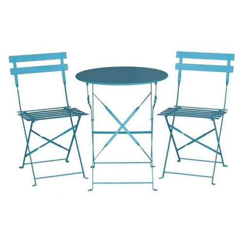 Bolero Seaside Blue Pavement Style Steel Table 595mm Bolero Seaside Blue Pavement Style Steel Table 595mm