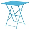 Bolero Seaside Blue Pavement Style Steel Table Square 600mm