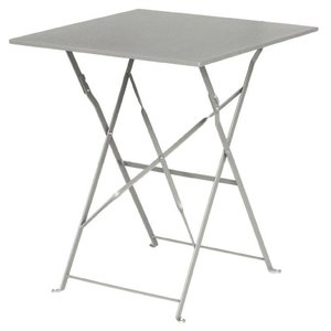 Bolero Grey Square Pavement Style Steel Table