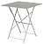 Bolero Grey Square Pavement Style Steel Table