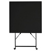 Bolero Black Square Pavement Style Steel Table