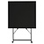 Bolero Black Square Pavement Style Steel Table