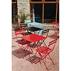 Bolero Black Square Pavement Style Steel Table