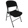 Bolero Black Folding Chair a Seat Height of 445 mm for Outdoor Use (Pack of 2)