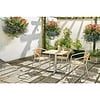 Bolero Aluminum Brown Stackable Chair for Outdoor Use (Pack of 4)