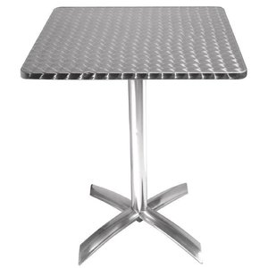 Bolero Square Stainless Steel Flip Top Table 600mm (Single)