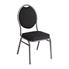 Bolero Black Stackable Chair with Steel Frame (Pack of 4) Bolero Black Stackable Chair with Steel Frame (Pack of 4)