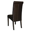 Bolero Brown Leather Chair (Pack of 2)