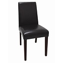 Bolero Faux Leather Black Chair (Pack of 2)