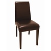 Bolero Dark Brown Chair with Faux Leather Seat (Pack of 2) Bolero Dark Brown Chair with Faux Leather Seat (Pack of 2)
