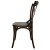 Bolero Brown Wooden Chair (Pack of 2)