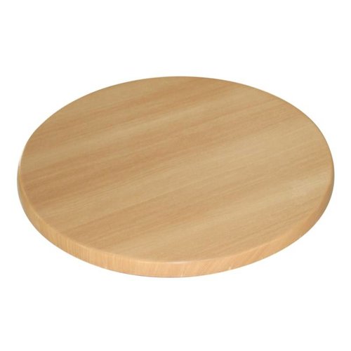 Bolero Blat do stołu okrągły ø 600 mm z laminowanej płyta wiórowej jasno brązowy Bolero Blat do stołu okrągły ø 600 mm z laminowanej płyta wiórowej jasno brązowy