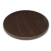 Bolero Round Table Top ø 600 mm, Dark Brown Laminated Chipboard Bolero Round Table Top ø 600 mm, Dark Brown Laminated Chipboard