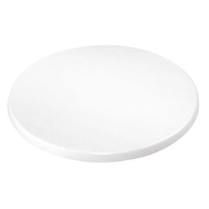 Bolero Round Table Top ø 600 mm, White Laminated Wood