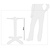 Bolero Brushed Aluminium Four Leg Table Base