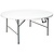 Bolero Round Centre Folding Table White 5ft (Single)