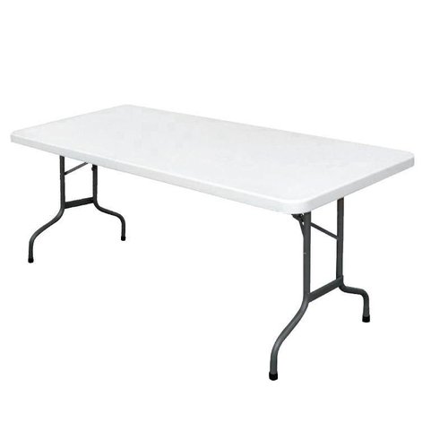 Bolero Wyprzedaż - Stół składany biały | 182,7x75x(H)74,5cm Bolero Wyprzedaż - Stół składany biały | 182,7x75x(H)74,5cm