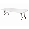 Bolero Rectangular Centre Folding Table White 8ft (Single)