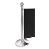 Bolero Słupek odgradzający z kulą (h)950 mm, srebrny, 11,1 kg