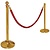 Bolero Barrier Post (h)950 mm, Gold, 11,1 kg with Ball Top