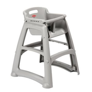 Rubbermaid Sturdy Stacking High Chair Platinum Rubbermaid Sturdy Stacking High Chair Platinum