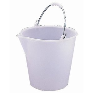 Jantex Heavy Duty Plastic Bucket White 12Ltr Jantex Heavy Duty Plastic Bucket White 12Ltr