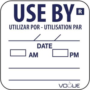 Vogue Removable Use By Labels (Pack of 1000) Vogue Removable Use By Labels (Pack of 1000)