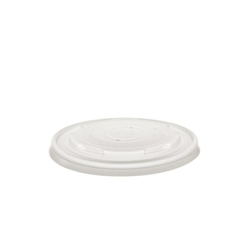 Vegware Compostable Hot Food Pot Flat Lids 350ml / 12oz and 455ml / 16oz (Pack of 500) Vegware Compostable Hot Food Pot Flat Lids 350ml / 12oz and 455ml / 16oz (Pack of 500)