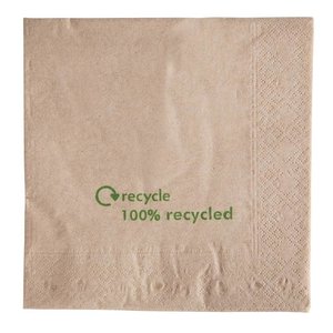 XXLselect Compostable Kraft Lunch Napkins 330mm (Pack of 2000) XXLselect Compostable Kraft Lunch Napkins 330mm (Pack of 2000)