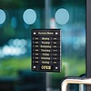 XXLselect Adjustable Opening Hours Display