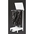 Jantex White Stainless Steel Free Standing Sack Holder, Lift Lid