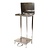 Jantex Stainless Steel Waste Bin, Lift Lid
