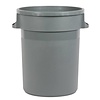 Jantex 80L Grey Round Plastic Wheelie Bins, Tilt Lid