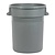 Jantex 80L Grey Round Plastic Wheelie Bins, Tilt Lid