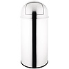 Bolero 40 L Round Stainless Steel Waste Bin, Dome Lid, 40 L