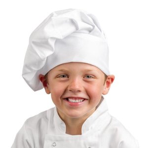 Whites Chefs Clothing Dziecięca czapka kucharska z polibawełny, biała Whites Chefs Clothing Dziecięca czapka kucharska z polibawełny, biała