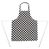 Whites Chefs Clothing Dziecięcy fartuch biało-czarna krata | 68,5x51cm