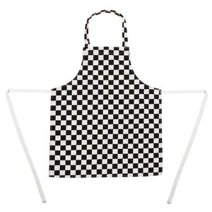 Whites Chefs Clothing Dziecięcy fartuch biało-czarna krata | 68,5x51cm Whites Chefs Clothing Dziecięcy fartuch biało-czarna krata | 68,5x51cm