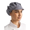 Whites Chefs Clothing Polycotton Baseball Cap, White-Blue in Houndstooth