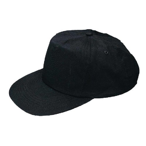 Whites Chefs Clothing Czapka z daszkiem z polibawełny, czarna Whites Chefs Clothing Czapka z daszkiem z polibawełny, czarna