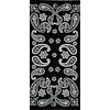 Buff Polycotton Headwear Cashmere in Black Pattern