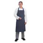 Whites Chefs Clothing Fartuch niebiesko-biały | 96,5x71cm