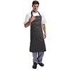 Whites Chefs Clothing Whites Bib Apron Butchers Stripe Black
