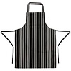 Whites Chefs Clothing Whites Bib Apron Butchers Stripe Black