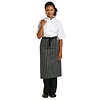 Whites Chefs Clothing Whites Butchers  Waist Apron Black and White Stripe
