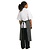 Whites Chefs Clothing Whites Butchers  Waist Apron Black and White Stripe