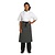 Whites Chefs Clothing Whites Butchers  Waist Apron Black and White Stripe