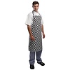 Whites Chefs Clothing Fartuch w kratkę | 96,5x71,1cm biało-czarny